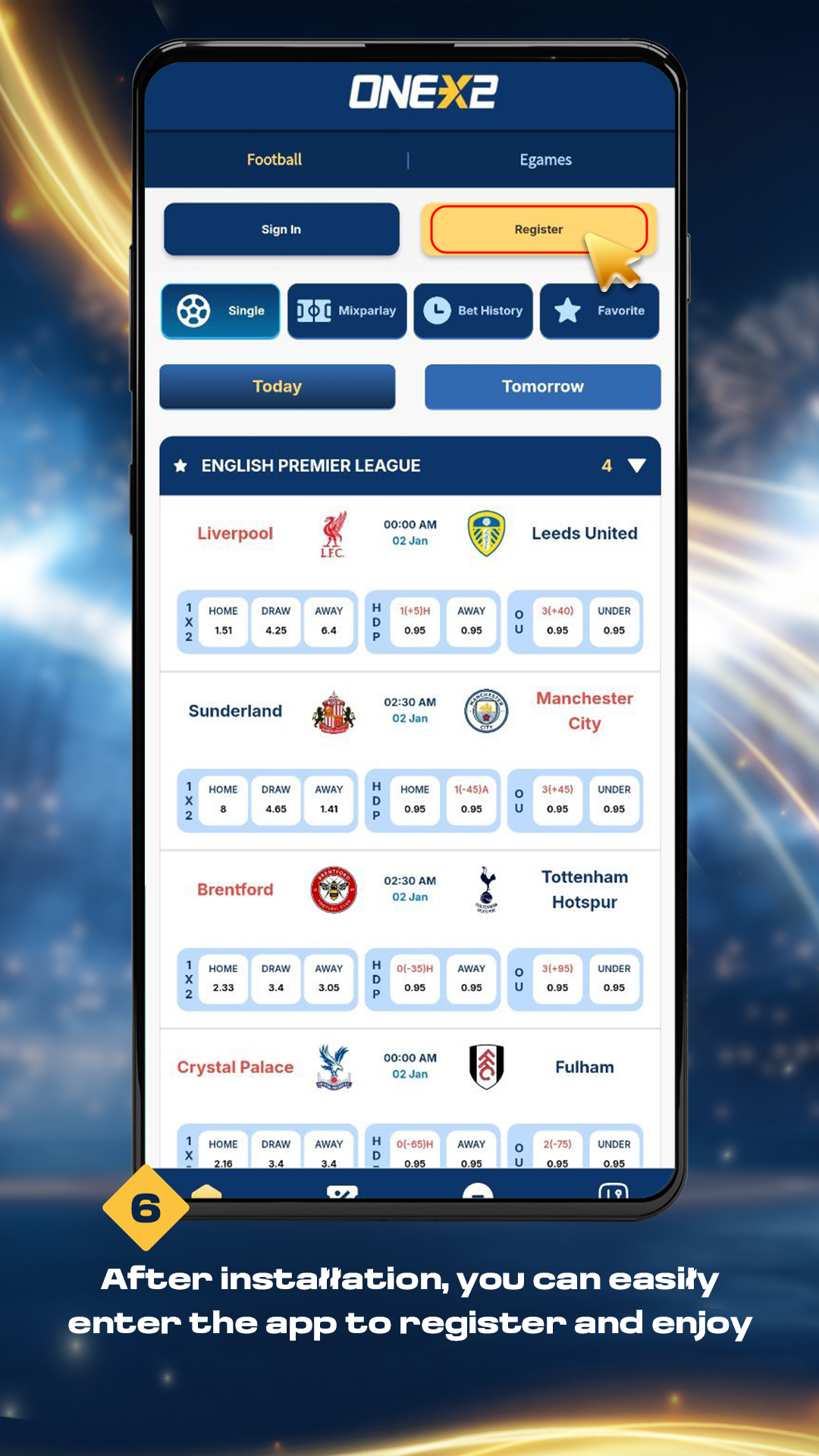 6. After installation, you can easily enter the app to register and enjoy